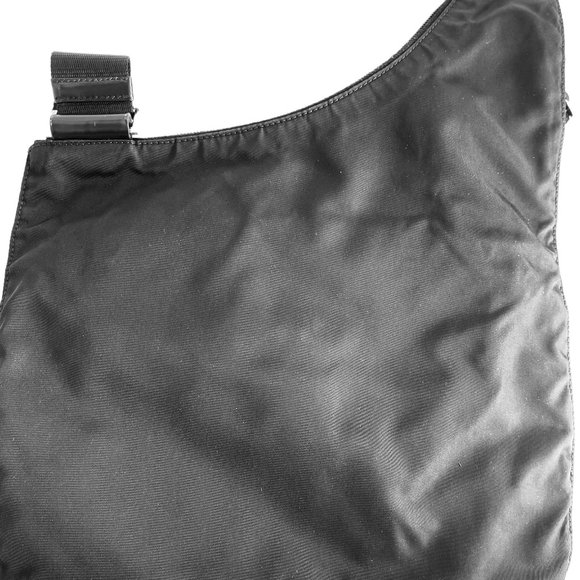 Prada Vintage Tessuto Sling Black Nylon Cross Body Bag - Picture 3 of 8